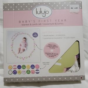 Baby's first year blanket & cards